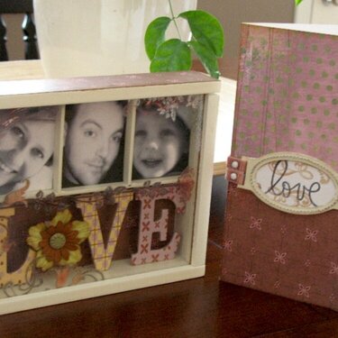 Prima Embellishment Box Shadowbox and Card