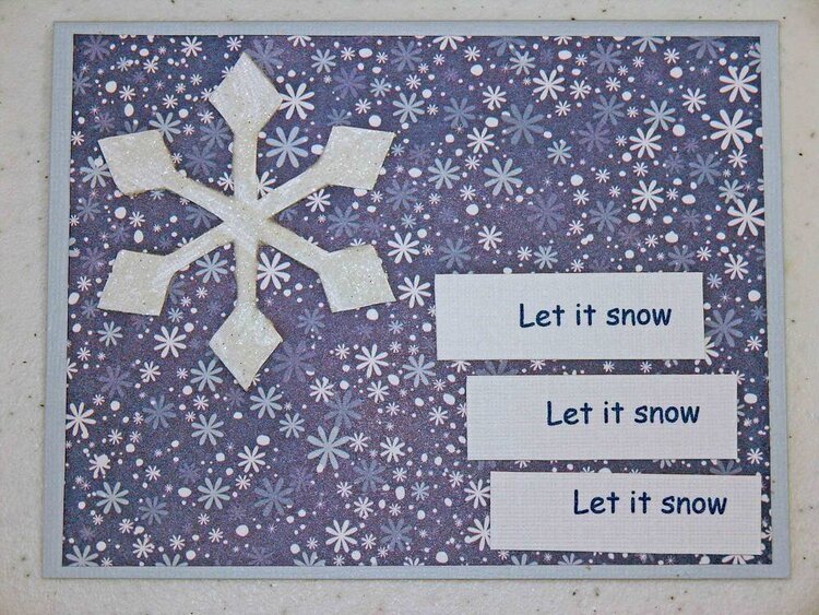 let it snow card