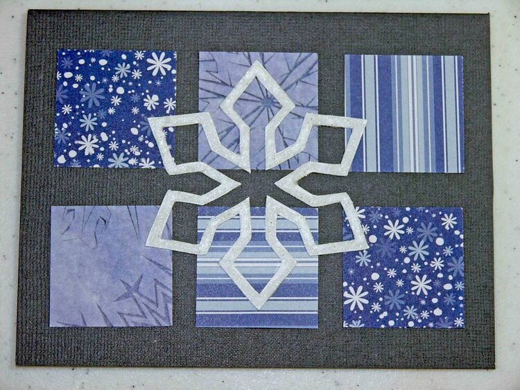 snowflake Christmas card