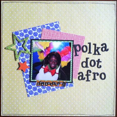 2 of 52: Polka Dot Afro