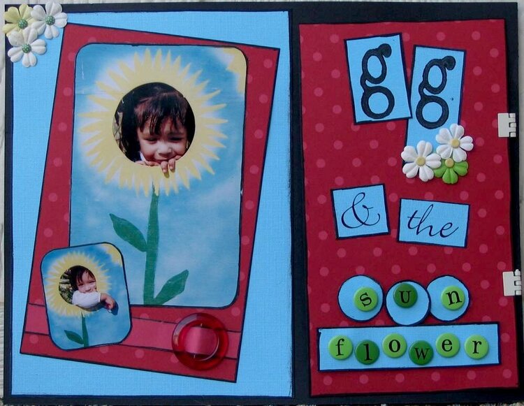 My first lo on Scrapbook.com!! {gg &amp;amp; the sunflower}