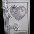 Silver Wedding Card