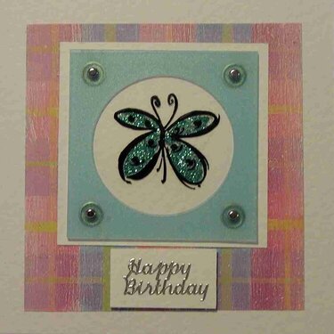 Butterfly frame Happy Birthday