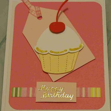 Cup cake card
