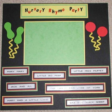 Nursery rhyme party