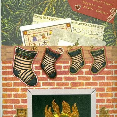 Christmas Card Pocket page