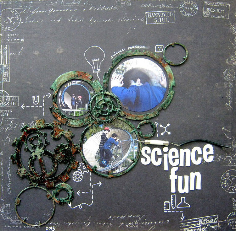 Science Fun DT layout for Blue Fern Studios