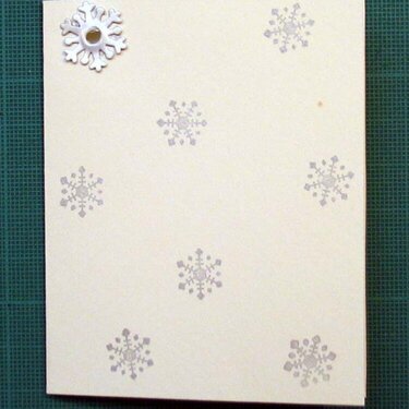 tiny snowflake card
