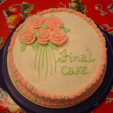 Wilton Course 1 Finale cake