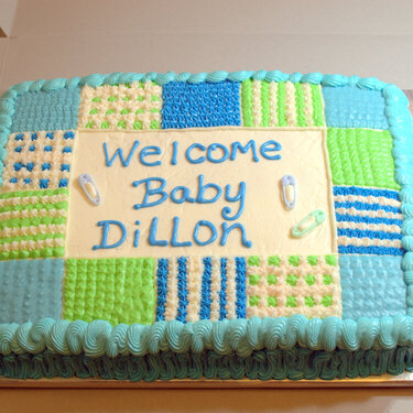 Baby shower cake