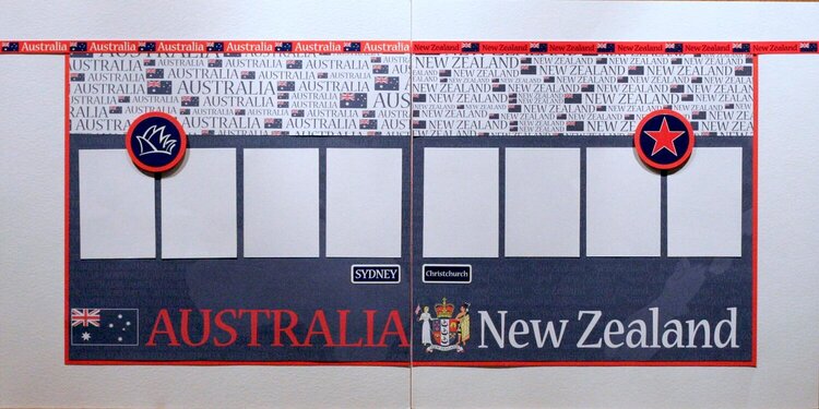 Reminisce Passports Australia/New Zealand pages