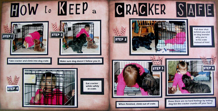 How to Keep a Cracker Safe - 2-page spread