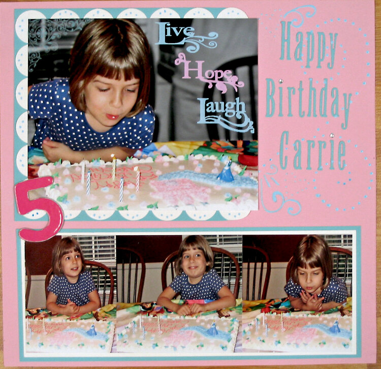 Carrie&#039;s Birthday page 1