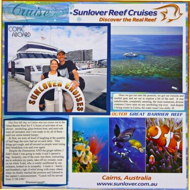 Reef Cruise - Left Page of 2-page spread