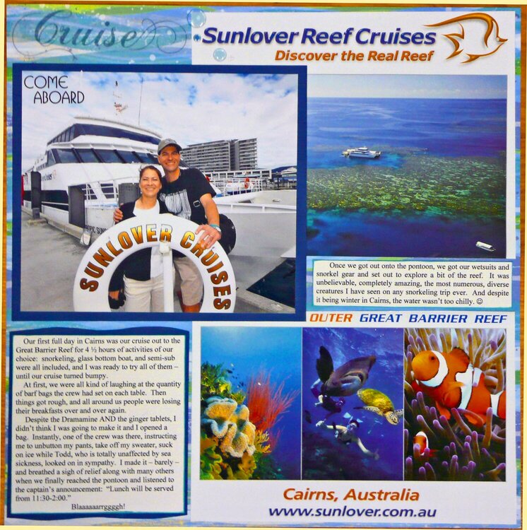 Reef Cruise - Left Page of 2-page spread