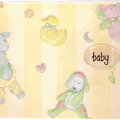 Embossed Baby Animals - yellow