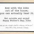 Father's Day Card - Inside Message