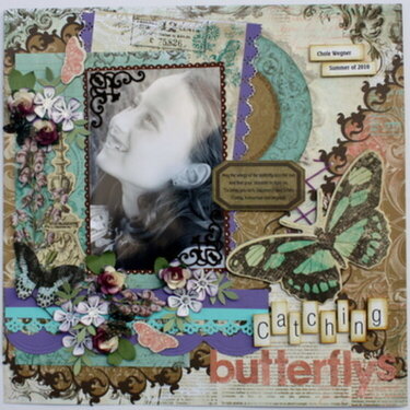 Catching Butterflys-My Creative Scrapbooks-Bo Bunny Gabrielle Collection