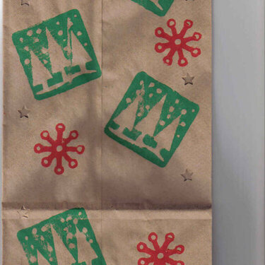 Gift Bags made with lunch sacks