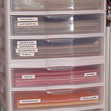 12x12 Paper Storage and Organization