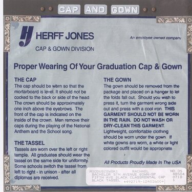 Cap and gown