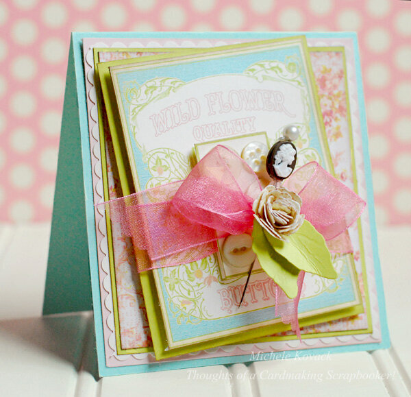 Vintage Button Card