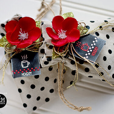 Polka Dot Linen Bags!