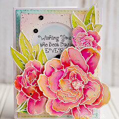 Floral Shaker Card