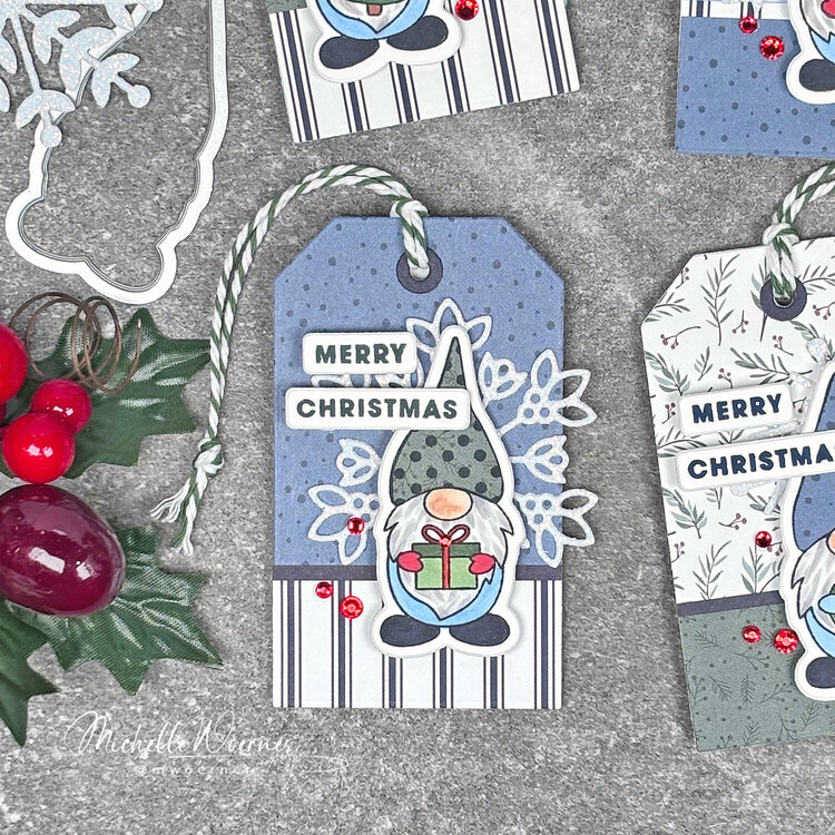 Gnome Christmas tags