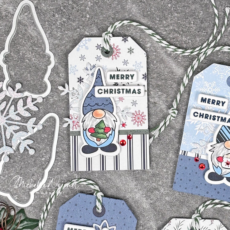 Gnome Christmas tags