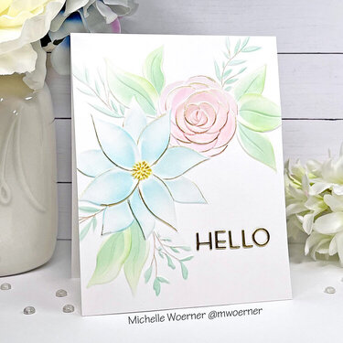 Calming Cluster 3D folder card