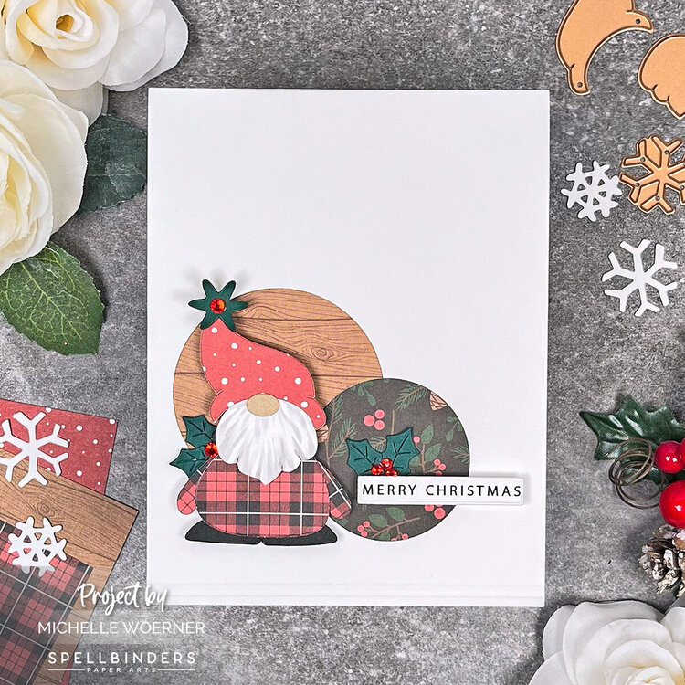 Simple Gnome Christmas card