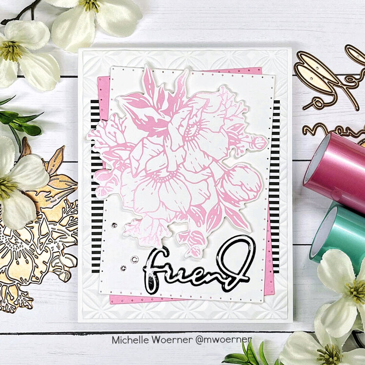 Pink Anenome Friend card