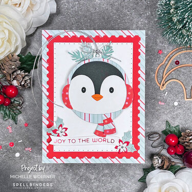 Whimsical Penguin Christmas card