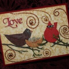 Retro Bird Card by Joe Morgan