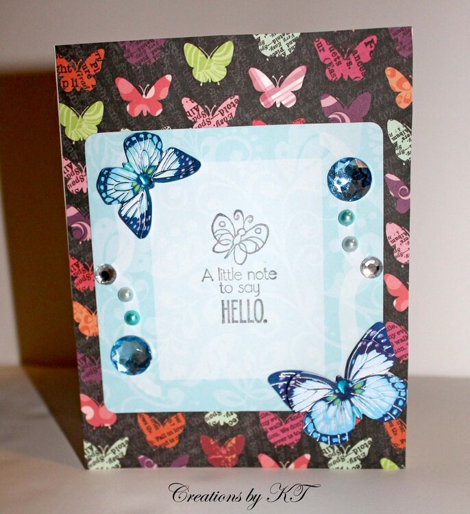 Hello Butterfly Card 2