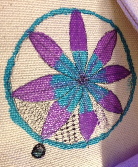 Close up of photibag zentangle