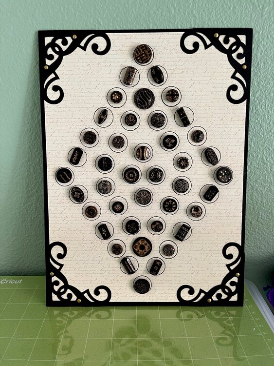 Vintage Button Display