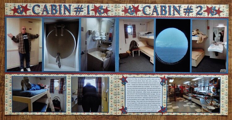 Cabin #1 and #2, Alaska Ferry
