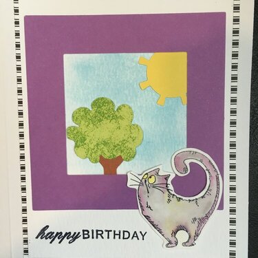 Cat-Themed Birthday Card #4