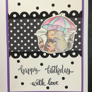 Cat-Themed Birthday Card #1