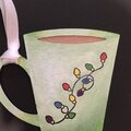 Lights Coffee Cup Gift Tag