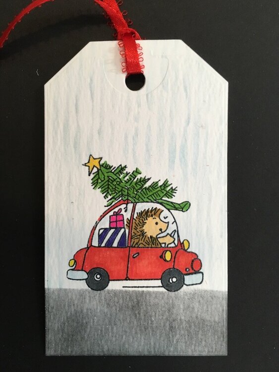 Porcupine Gift Tag