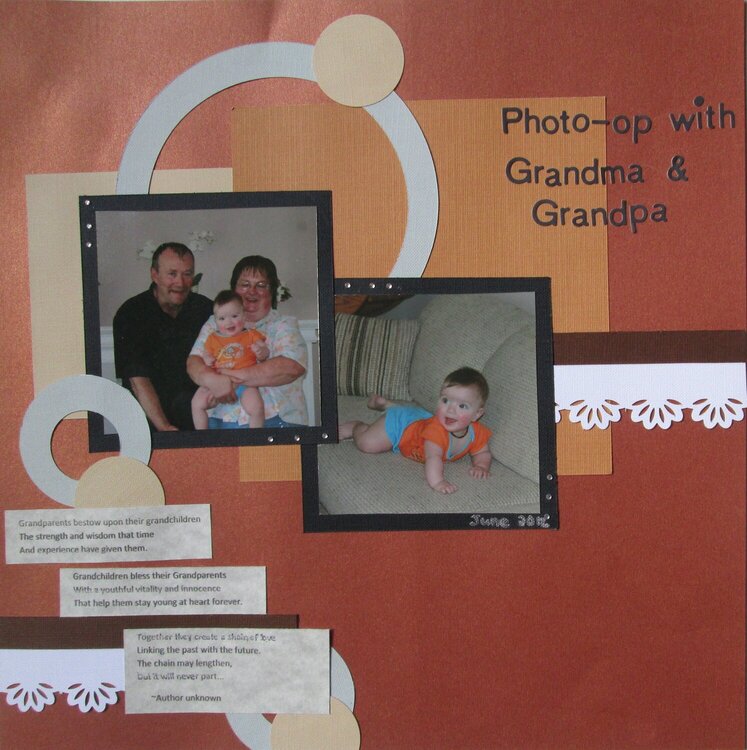 Photo-op with Grandma &amp; Grandpa