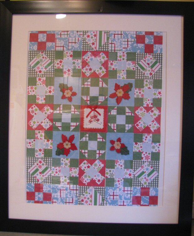 Christmas Paper Quilt 1