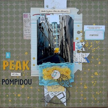 A Peak at the Pompidou *Sketch-N-Scrap*