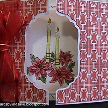 Poinsettia with Candles