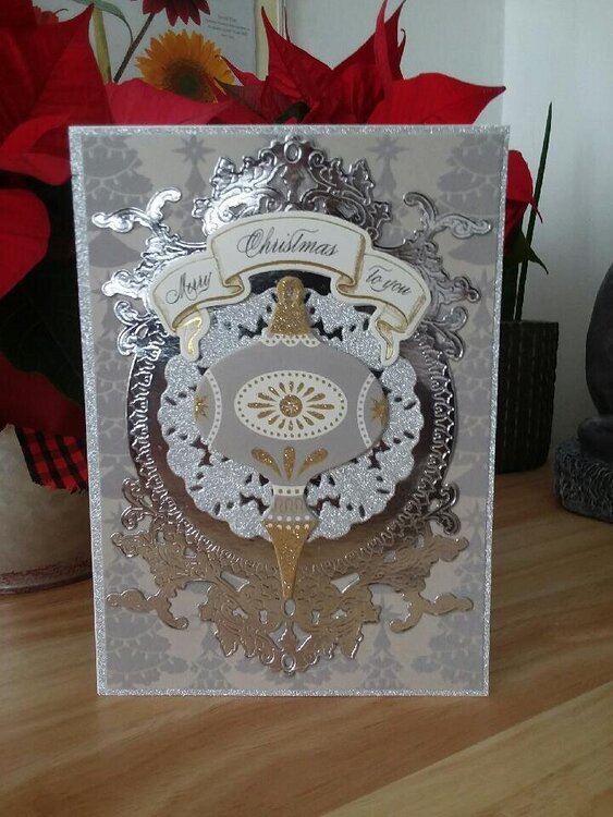 Silver Christmas card