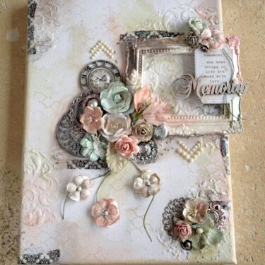Mixed Media Canvas using Lindy&#039;s Stamp Gang sprays