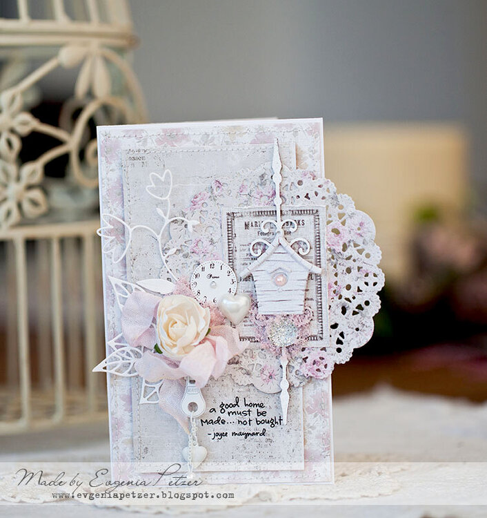 Shabby chic card *Ingvild Bolme DT, Maja design*